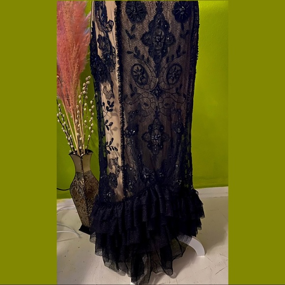 BLACK & NUDE LACE BASIX II STRAPLESS DRESS 6 - Picture 6 of 6